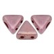 Cuentas de vidrio Kheops® par Puca® - Opaque mix violet/gold ceramic look 03000/14496
